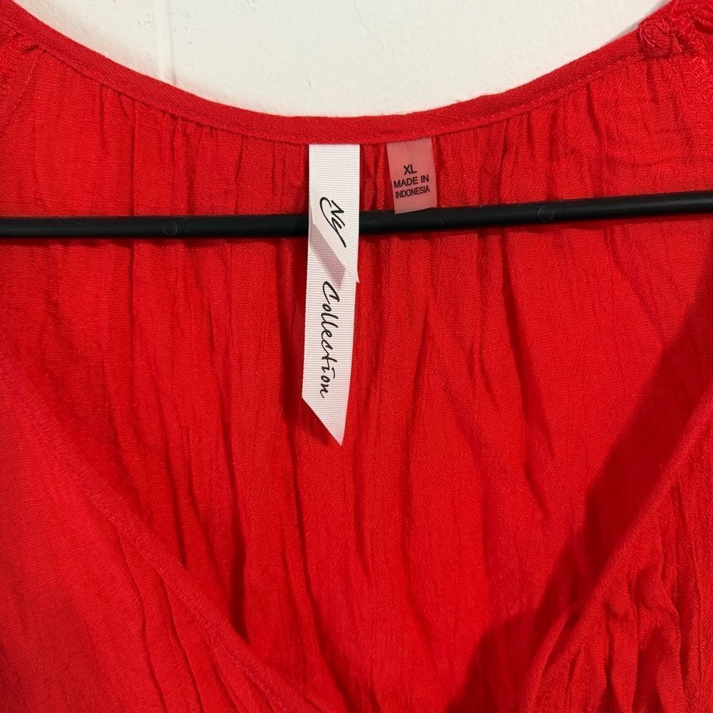 Collection B Red Tunic Top - Picture 3 of 5